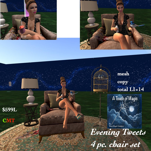 Evening Tweets chair set-BOX