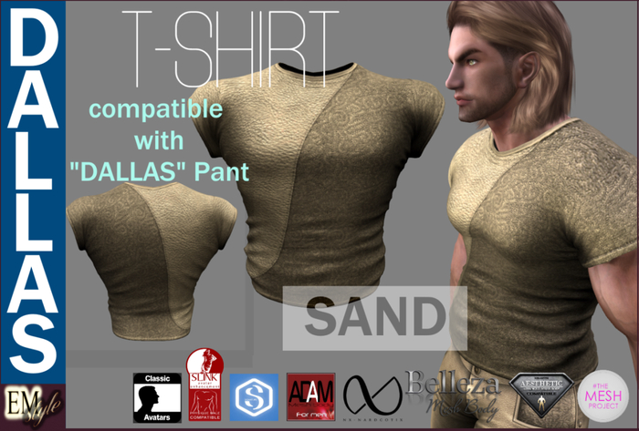EMS - DALLAS T-SHIRT -SAND