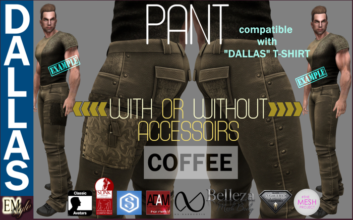 EMS - DALLAS PANT - COFFEE - PACK