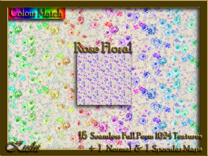 !Kushi! RoseFloral Textures -WearToUnpack