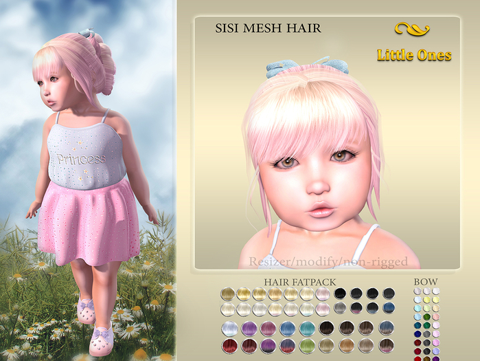 ~LO~ Sisi Mesh Hair {Fatpack}