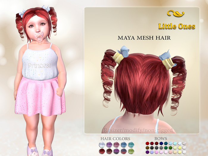 ~LO~ Maya Mesh Hair {Colors}