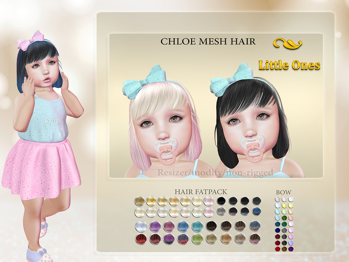 ~LO~ Chloe Mesh Hair ~ {Fatpack}