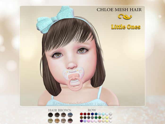 ~LO~ Chloe Mesh Hair ~ {Brown}