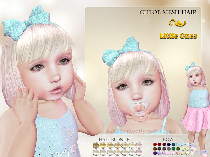 ~LO~ Chloe Mesh Hair ~ {Blonde}