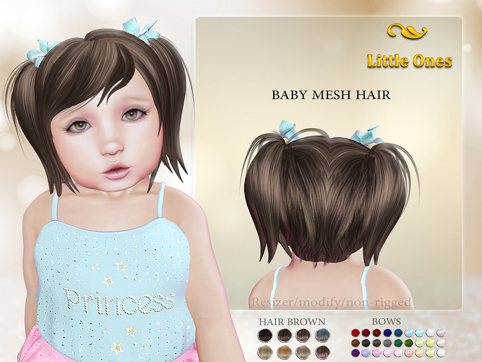 ~LO~ Baby Mesh Hair {Brown}