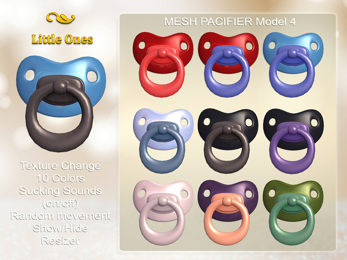 Second Life Marketplace - ~LO~ Mesh Pacifier (Binky) {Model 4}