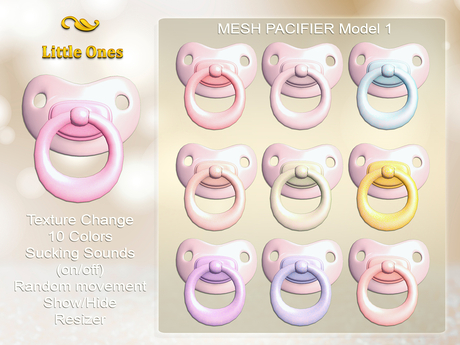 Second Life Marketplace - ~LO~ Mesh Pacifier (Binky) {Model 1}