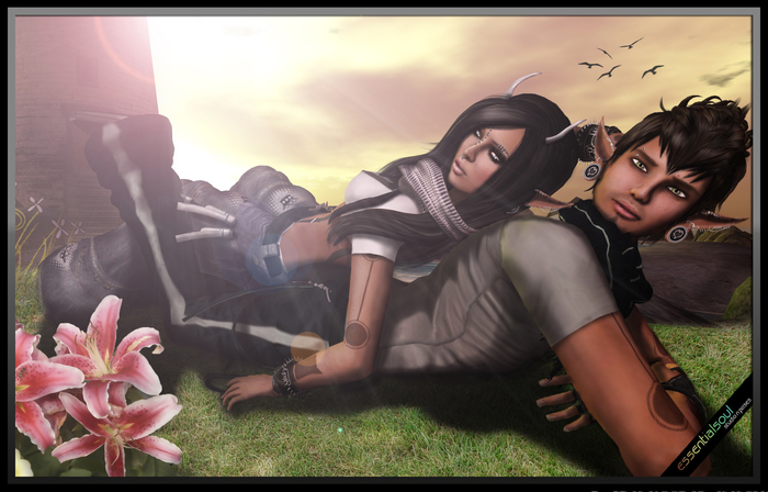 *ES* Couple poses - Amazed
