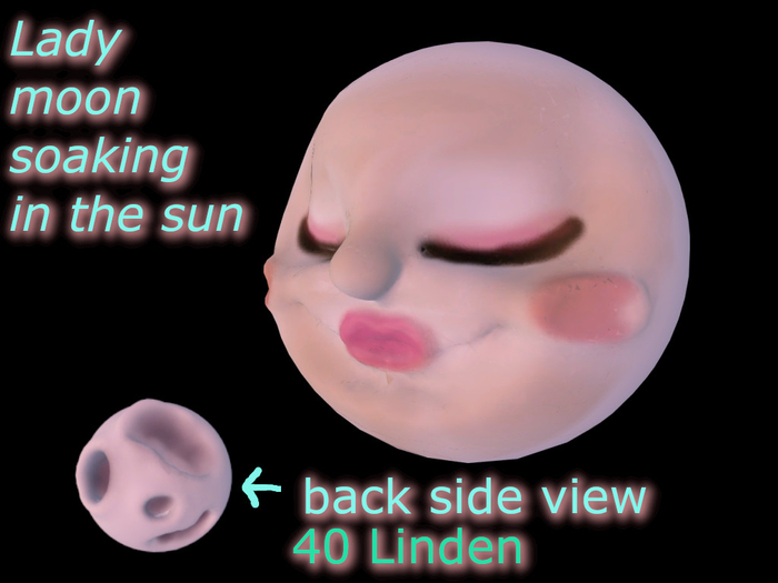 Lady moon soaking in the sun