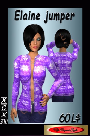 Elaine purple jacket