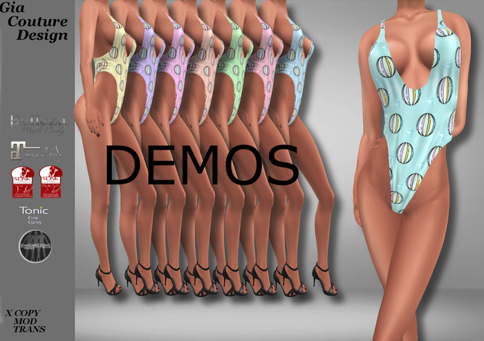 "GCD" KeeKee OnePiece "Beach Ball" Swimsuits DEMOS