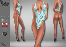 "GCD" KeeKee OnePiece "Beach Ball" Swimsuits Aqua