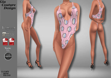 "GCD" KeeKee OnePiece "Beach Ball" Swimsuits Blush