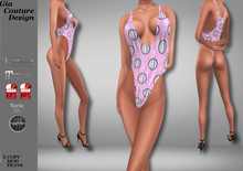 "GCD" KeeKee OnePiece "Beach Ball" Swimsuits Pink