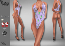 "GCD" KeeKee OnePiece "Beach Ball" Swimsuits Violet