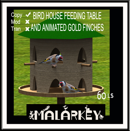 Bird house feeding table
