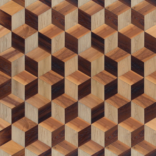 Rhombus Wood Parquet Flooring Texture
