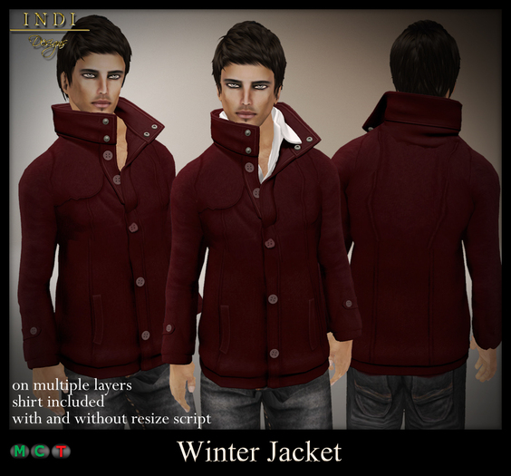 INDI Designs - Winter Jacket red