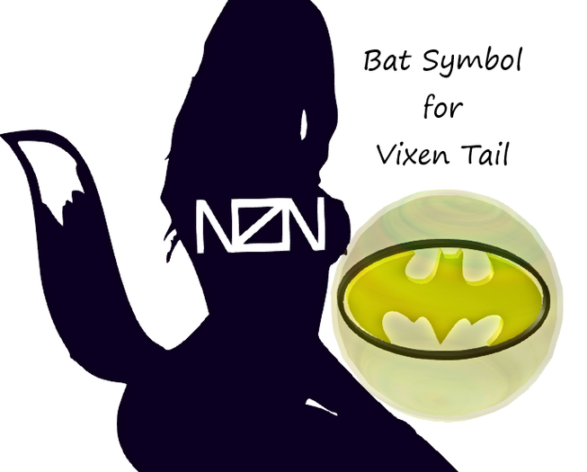 Bat symbol tail toy -Vixen Tail