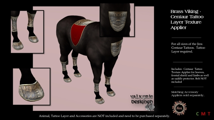 Valkyrie Designed - Brass Viking Jinx Centaur TattooApplier Box
