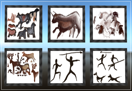 Neanderthal Wall Paintings (6 different)