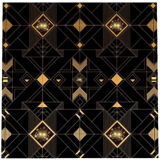 Animated Black Gold Floor