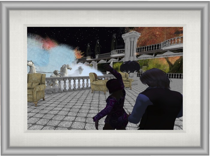 Frozen Moment (white mesh frame)