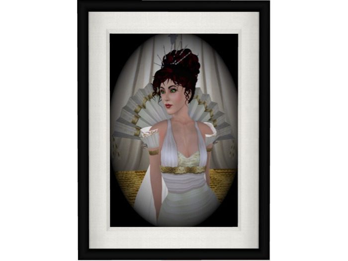 Original Photo, Self-Portrait, Black Mesh Frame