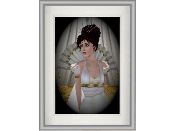 Original Photo, Self-Portrait, White Mesh Frame