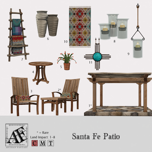 *AF* Santa Fe Patio 05 - Potted Cactus