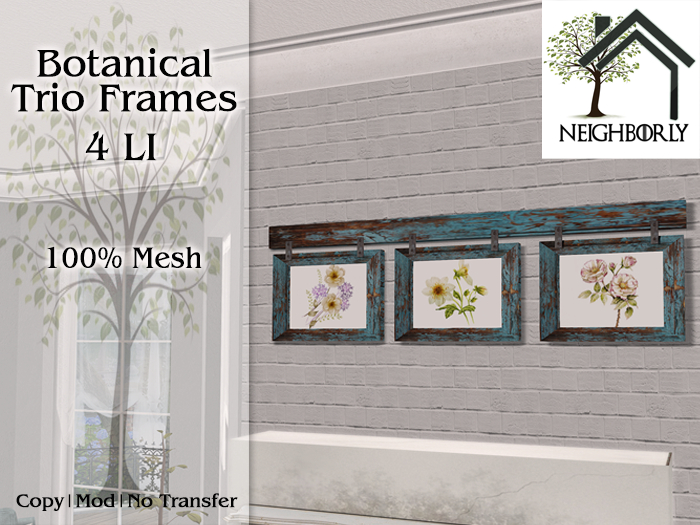 Neighborly - Botanical Trio Wall Frames