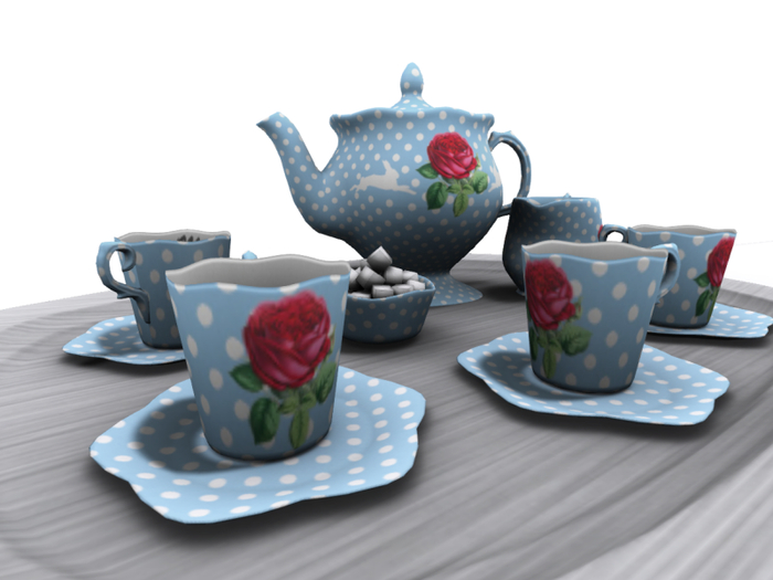 Rose Tea Cup Set rare