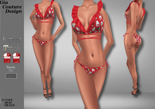 "GCD" Marla "Bear" Bikinis Red