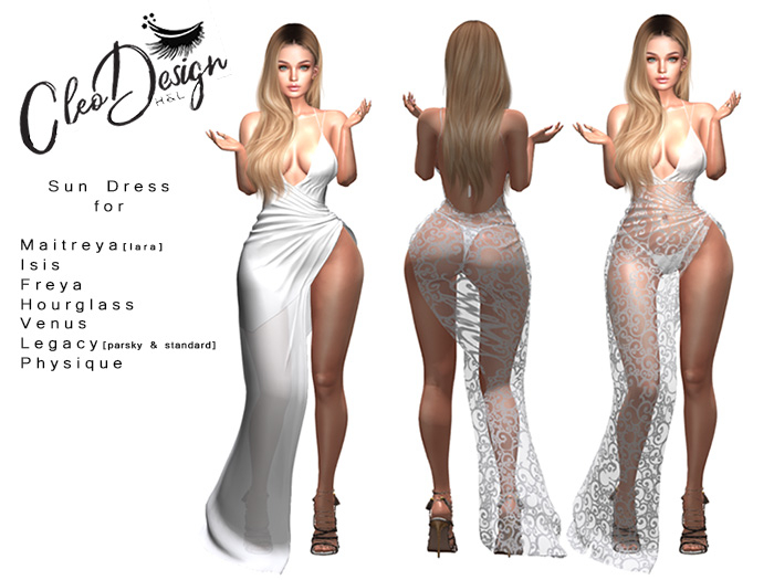 {Cleo.Designs} Cloting dress Sun+slip / White