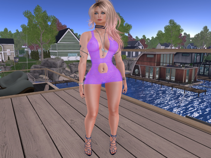 *Promo* Para's Plunge MiniDress for Maitreya- 20%Sheer Sequin