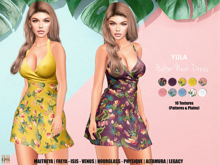 [hh] Yula Halter Neck Dress SUMMER