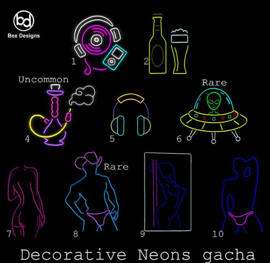 Bee Designs Decor Neon Gacha 1