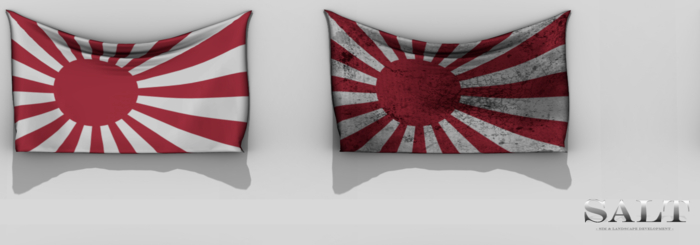 [SALT] Wall hanging Flags - Rising Sun
