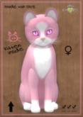KittyCatS Box - Chateau Cat - Pink & White No. 1 - Gerbera Pink