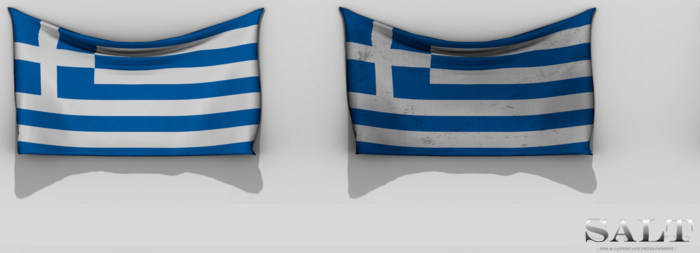 [SALT] Wall hanging Flags - Greece