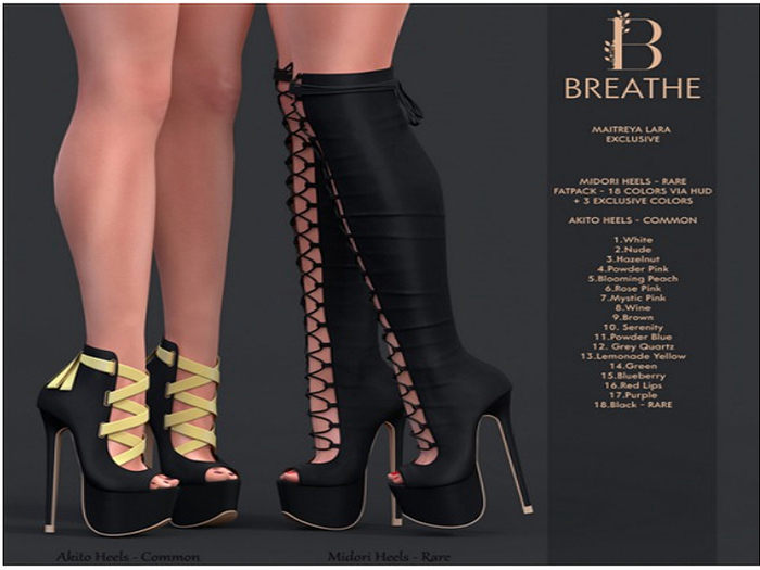 [BREATHE]-Akito Heels-Rose Pink