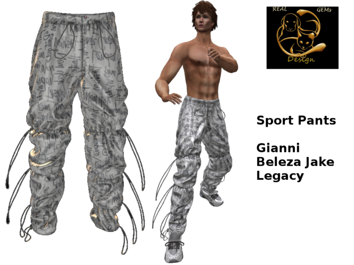 [RG] Sportswear Pants Ligth Letters  (DemoBox)