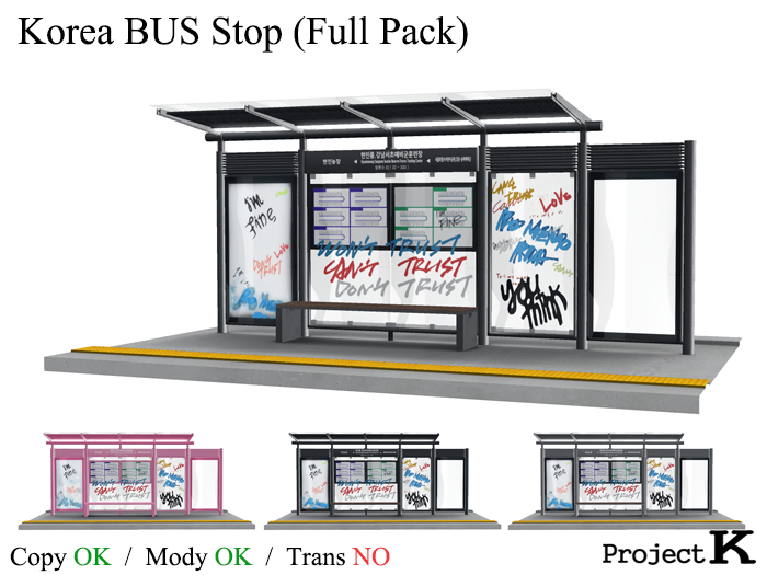Korea BUS Stop ( Full Pack )