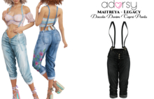 adorsy - Dacota Denim Pants Dark Black - Maitreya/Legacy