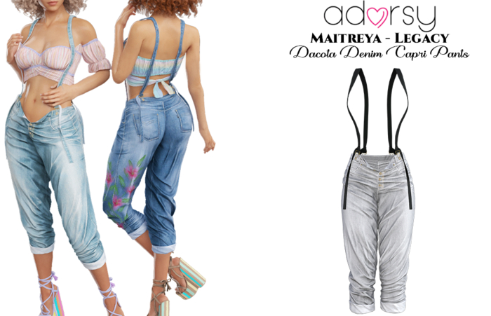 adorsy - Dacota Denim Pants White - Maitreya/Legacy