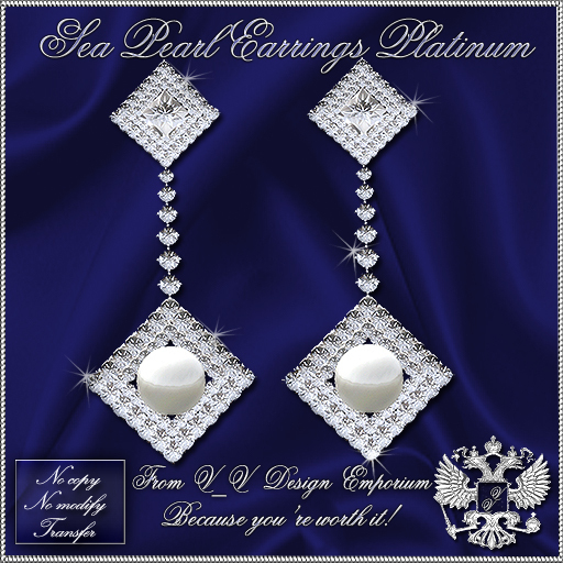 *V_V Design* Sea Pearl Earrings P