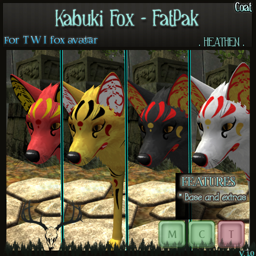 [. HEATHEN .]  TWI Fox Kabukis Skin -FatPak- {REZ}