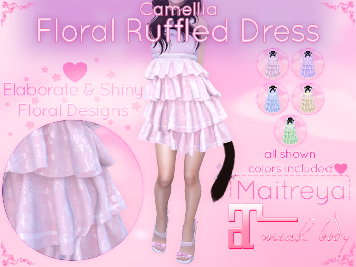 Camellia - Floral Ruffled Dress