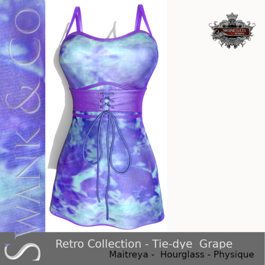 Swank & Co. Retro Collection - Tie-dye Grape (BOXED)